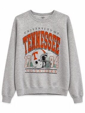 Tennessee Volunteers Sweatshirt Medium Gildan Heavy Blend Gray Crewneck